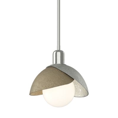 Hubbardton Forge Brooklyn Double Shade Pendant Light - Color: White - Size: