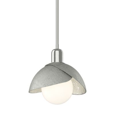 Hubbardton Forge Brooklyn Double Shade Pendant Light - Color: White - Size: