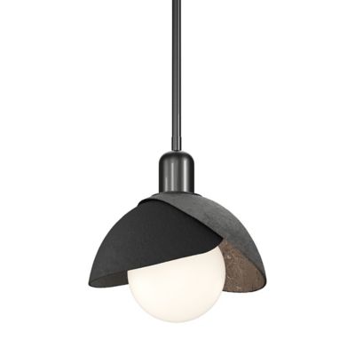 Hubbardton Forge Brooklyn Double Shade Pendant Light - Color: White - Size: