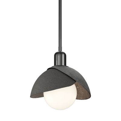 Hubbardton Forge Brooklyn Double Shade Pendant Light - Color: White - Size: