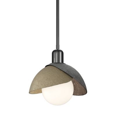 Hubbardton Forge Brooklyn Double Shade Pendant Light - Color: White - Size: