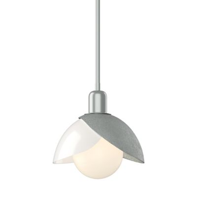 Hubbardton Forge Brooklyn Double Shade Pendant Light - Color: White - Size: