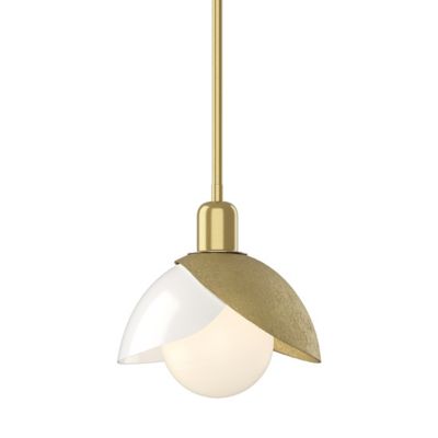 Hubbardton Forge Brooklyn Double Shade Pendant Light - Color: White - Size: