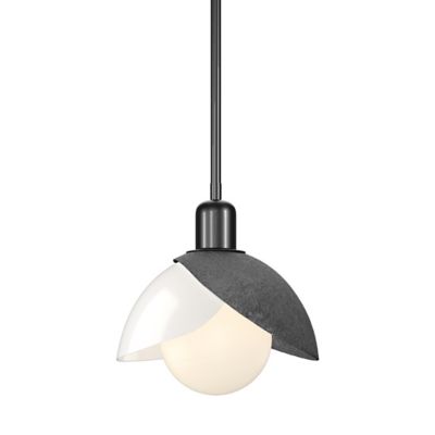 Hubbardton Forge Brooklyn Double Shade Pendant Light - Color: White - Size: