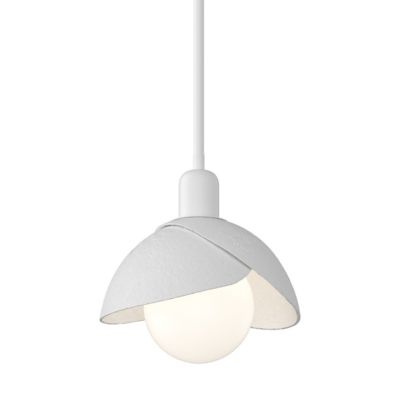 Hubbardton Forge Brooklyn Double Shade Pendant Light - Color: White - Size: