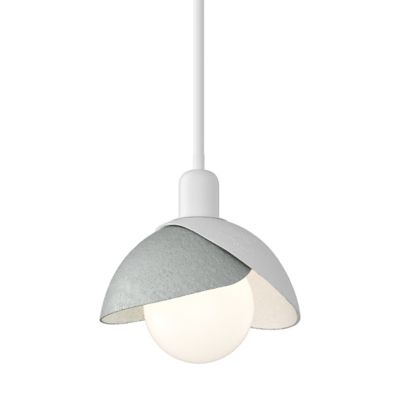 Hubbardton Forge Brooklyn Double Shade Pendant Light - Color: White - Size: