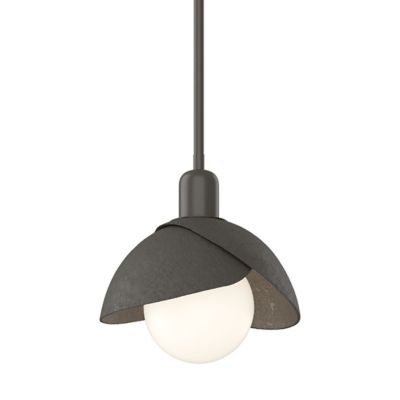 Hubbardton Forge Brooklyn Double Shade Pendant Light - Color: White - Size: