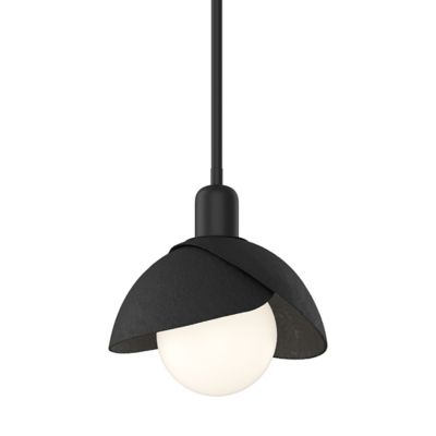 Hubbardton Forge Brooklyn Double Shade Pendant Light - Color: White - Size: