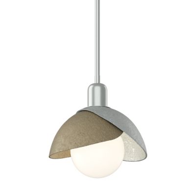 Hubbardton Forge Brooklyn Double Shade Pendant Light - Color: White - Size: