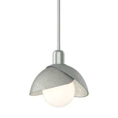 Hubbardton Forge Brooklyn Double Shade Pendant Light - Color: White - Size: