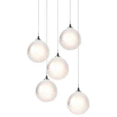 Hubbardton Forge Fritz Globe Multi-Light Pendant Light - Color: White - Siz