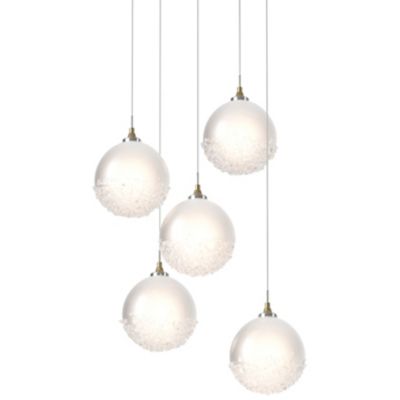 Hubbardton Forge Fritz Globe Multi-Light Pendant Light - Color: White - Siz