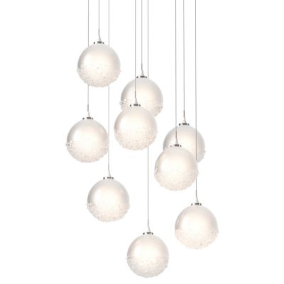 Hubbardton Forge Fritz Globe Multi-Light Pendant Light - Color: White - Siz