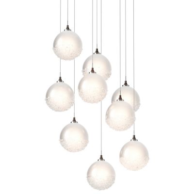 Hubbardton Forge Fritz Globe Multi-Light Pendant Light - Color: White - Siz