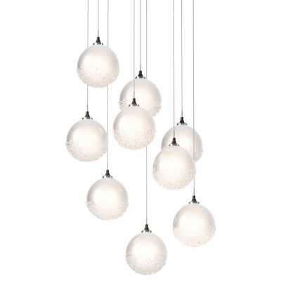 Hubbardton Forge Fritz Globe Multi-Light Pendant Light - Color: White - Siz