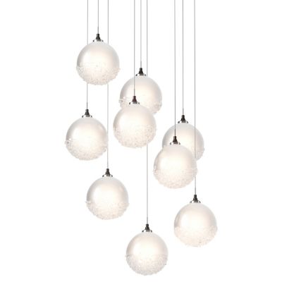 Hubbardton Forge Fritz Globe Multi-Light Pendant Light - Color: White - Siz