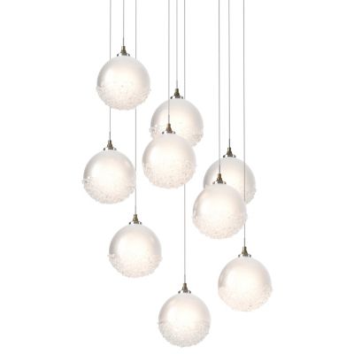 Hubbardton Forge Fritz Globe Multi-Light Pendant Light - Color: White - Siz