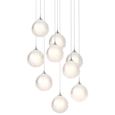 Hubbardton Forge Fritz Globe Multi-Light Pendant Light - Color: White - Siz