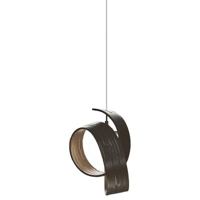 Hubbardton Forge Riza Low Voltage Pendant Light - Color: Bronze - Size: 1 l