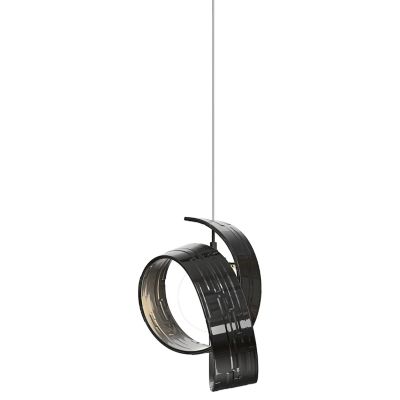 Hubbardton Forge Riza Low Voltage Pendant Light - Color: Black - Size: 1 li