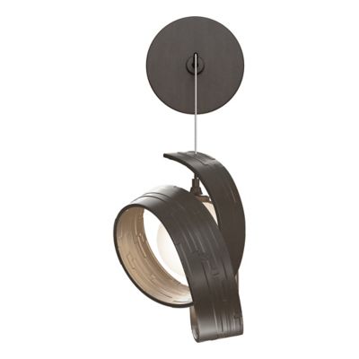 Hubbardton Forge Riza Low Voltage Wall Sconce - Color: Bronze - Size: 1 lig