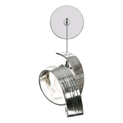 Hubbardton Forge Riza Low Voltage Wall Sconce - Color: Silver - Size: 1 lig