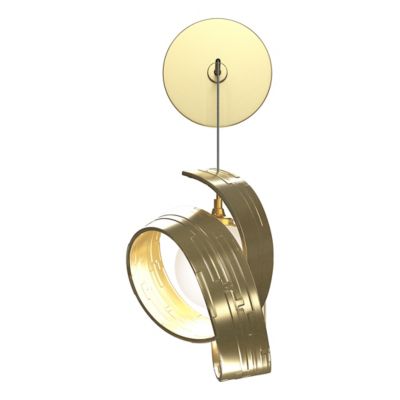 Hubbardton Forge Riza Low Voltage Wall Sconce - Color: Brass - Size: 1 ligh