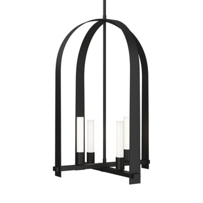 Hubbardton Forge Triomphe Pendant Light - Color: Black - Size: 4 light - 13