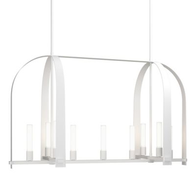 Hubbardton Forge Triomphe Linear Chandelier - Color: White - Size: 9 light 