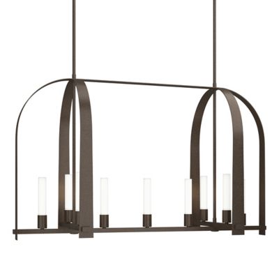 Hubbardton Forge Triomphe Linear Chandelier - Color: Bronze - Size: 9 light