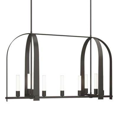 Hubbardton Forge Triomphe Linear Chandelier - Color: Grey - Size: 9 light -