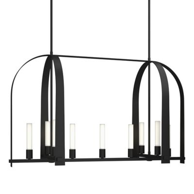 Hubbardton Forge Triomphe Linear Chandelier - Color: Black - Size: 9 light 