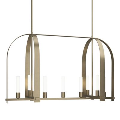 Hubbardton Forge Triomphe Linear Chandelier - Color: Gold - Size: 9 light -