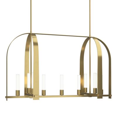 Hubbardton Forge Triomphe Linear Chandelier - Color: Brass - Size: 9 light 