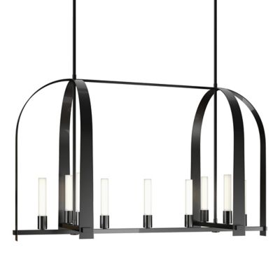 Hubbardton Forge Triomphe Linear Chandelier - Color: Black - Size: 9 light 