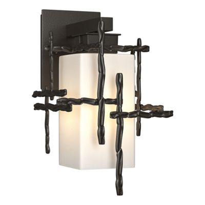 Hubbardton Forge Tura Outdoor Wall Sconce - Color: Bronze - Size: Small - 3