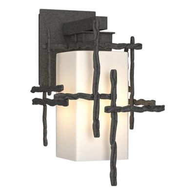 Hubbardton Forge Tura Outdoor Wall Sconce - Color: Silver - Size: Small - 3