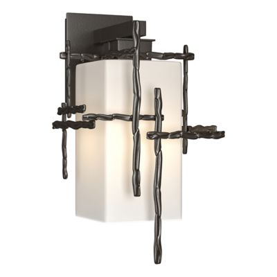 Hubbardton Forge Tura Outdoor Wall Sconce - Color: Bronze - Size: Medium - 