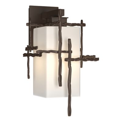 Hubbardton Forge Tura Outdoor Wall Sconce - Color: Bronze - Size: Medium - 