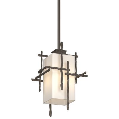 Hubbardton Forge Tura Outdoor Pendant Light - Color: White - Size: 1 light 