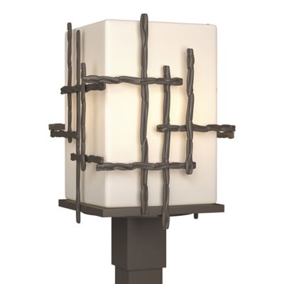 Hubbardton Forge Tura Outdoor Post Light - Color: Grey - Size: 1 light - 34