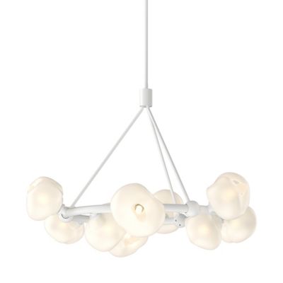 Hubbardton Forge Ume Ring Chandelier - Color: White - Size: 9 light - 13106