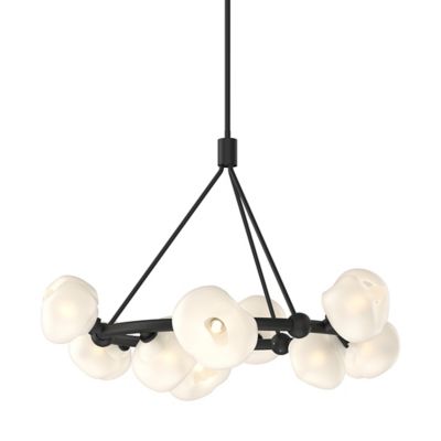 Hubbardton Forge Ume Ring Chandelier - Color: White - Size: 9 light - 13106