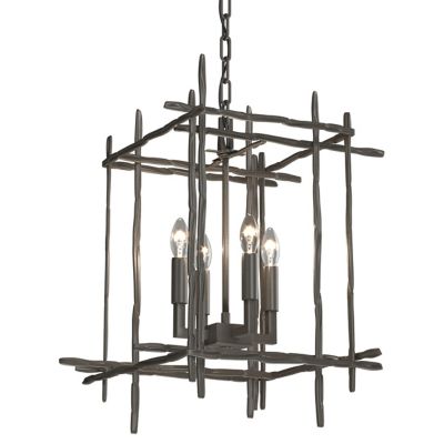 Hubbardton Forge Tura Chandelier - Color: Grey - Size: Small - 101315-1002