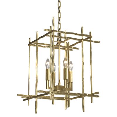 Hubbardton Forge Tura Chandelier - Color: Brass - Size: Small - 101315-1009