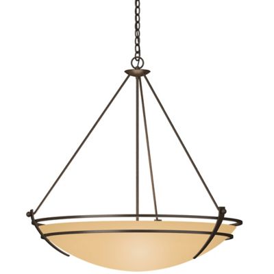 Hubbardton Forge Presidio Tryne Large Scale Pendant Light - Color: Beige - 