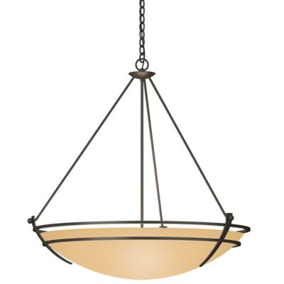 Hubbardton Forge Presidio Tryne Large Scale Pendant Light - Color: Beige - 