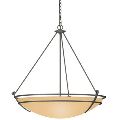 Hubbardton Forge Presidio Tryne Large Scale Pendant Light - Color: Beige - 