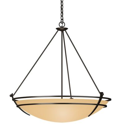 Hubbardton Forge Presidio Tryne Large Scale Pendant Light - Color: Beige - 