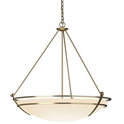 Presidio Tryne Large Scale Pendant Light - Color: White - Size: 3 light - Hubbardton Forge 194431-1041